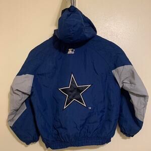 Vintage 90s NFL Pro Line Authentic Starter Dallas Cowboys Parka Jacket